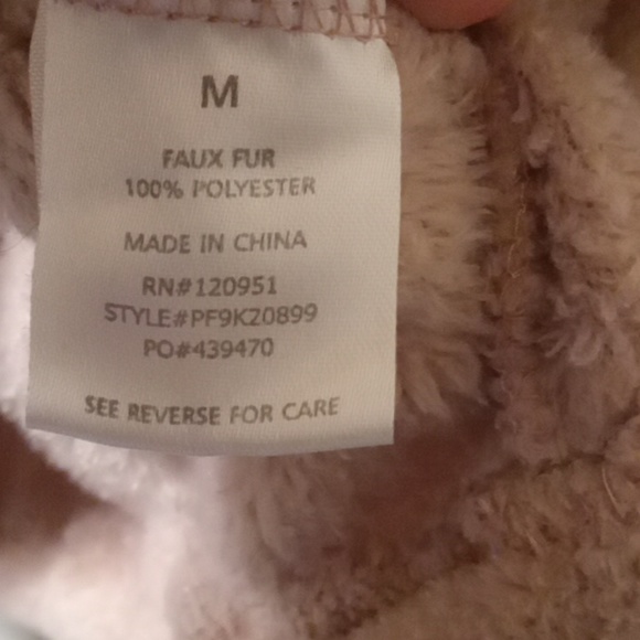 Hippie Rose crop fleece hooded pull over Med oversized 💙💙💙💙 - Picture 7 of 10